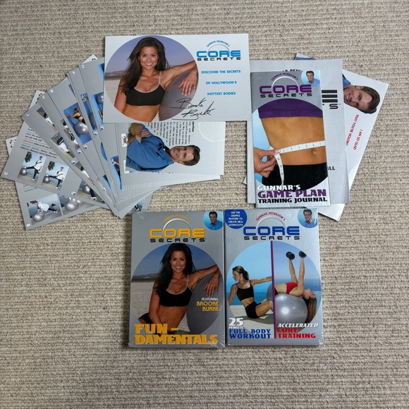Gunnar Peterson Other - Gunnar Peterson Core Secrets DVD Set Brooke Burke VTG 2000s Y2K Fitness Workout